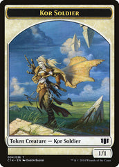 Kor Soldier // Pegasus Double-Sided Token [Commander 2014 Tokens] | I Want That Stuff Brandon