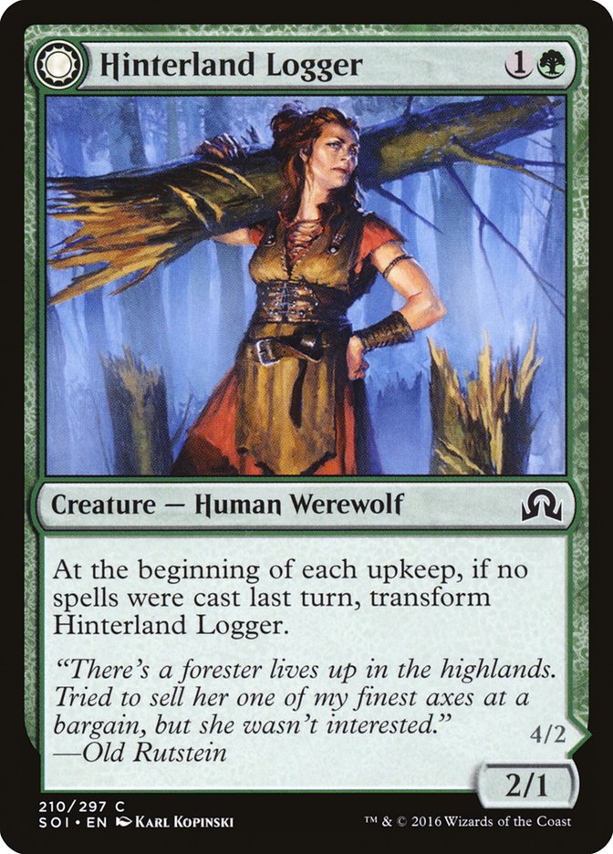 Hinterland Logger // Timber Shredder [Shadows over Innistrad] | I Want That Stuff Brandon