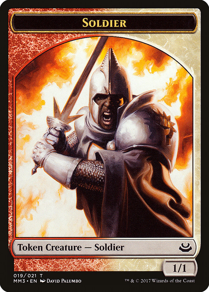 Soldier Token (019/021) [Modern Masters 2017 Tokens] | I Want That Stuff Brandon