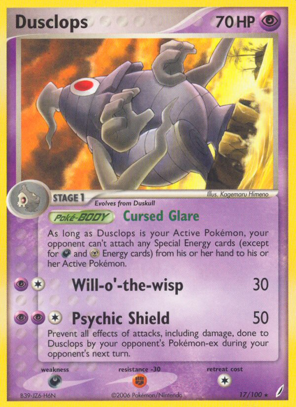 Dusclops (17/100) [EX: Crystal Guardians] | I Want That Stuff Brandon