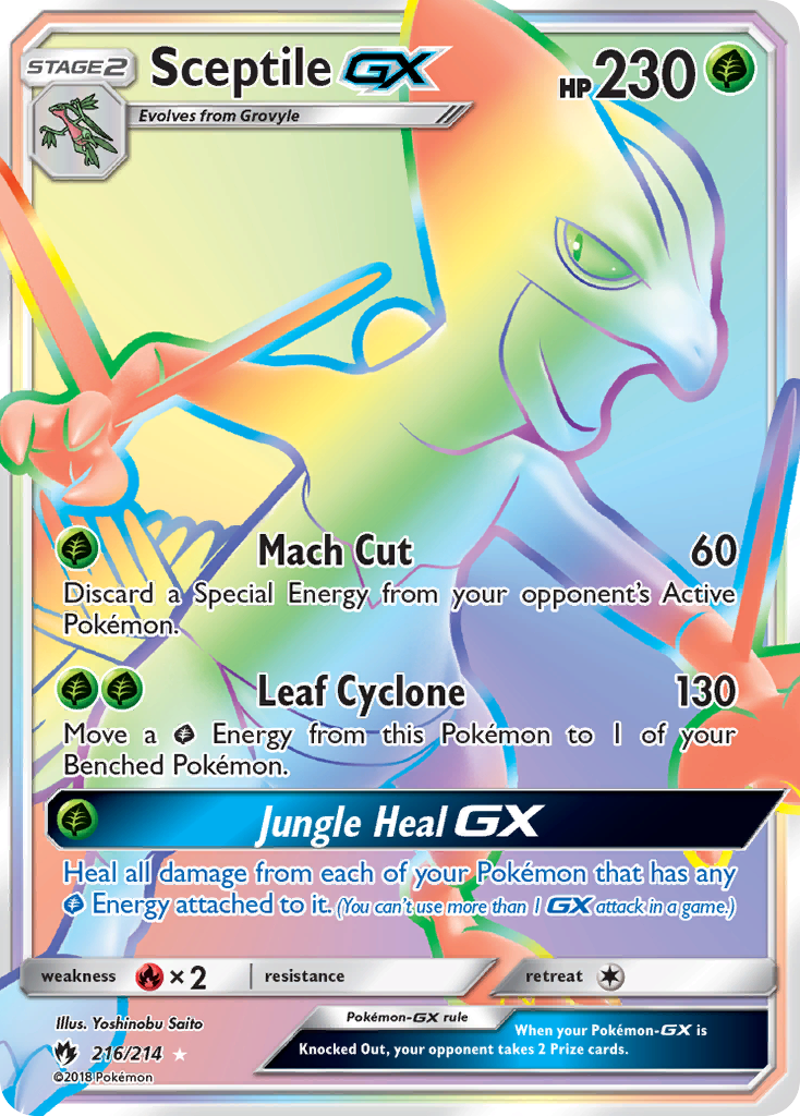 Sceptile GX (216/214) [Sun & Moon: Lost Thunder] | I Want That Stuff Brandon