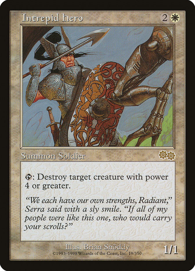 Intrepid Hero [Urza's Saga] | I Want That Stuff Brandon