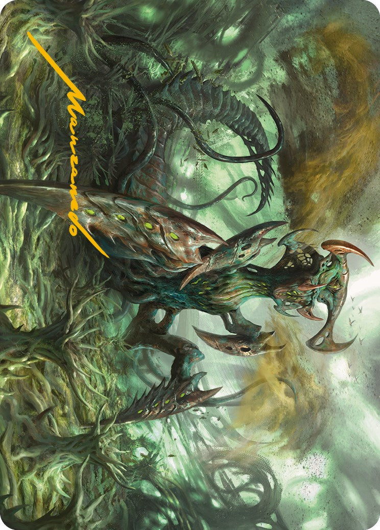 Zopandrel, Hunger Dominus Art Card (Gold-Stamped Signature) [Phyrexia: All Will Be One Art Series] | I Want That Stuff Brandon