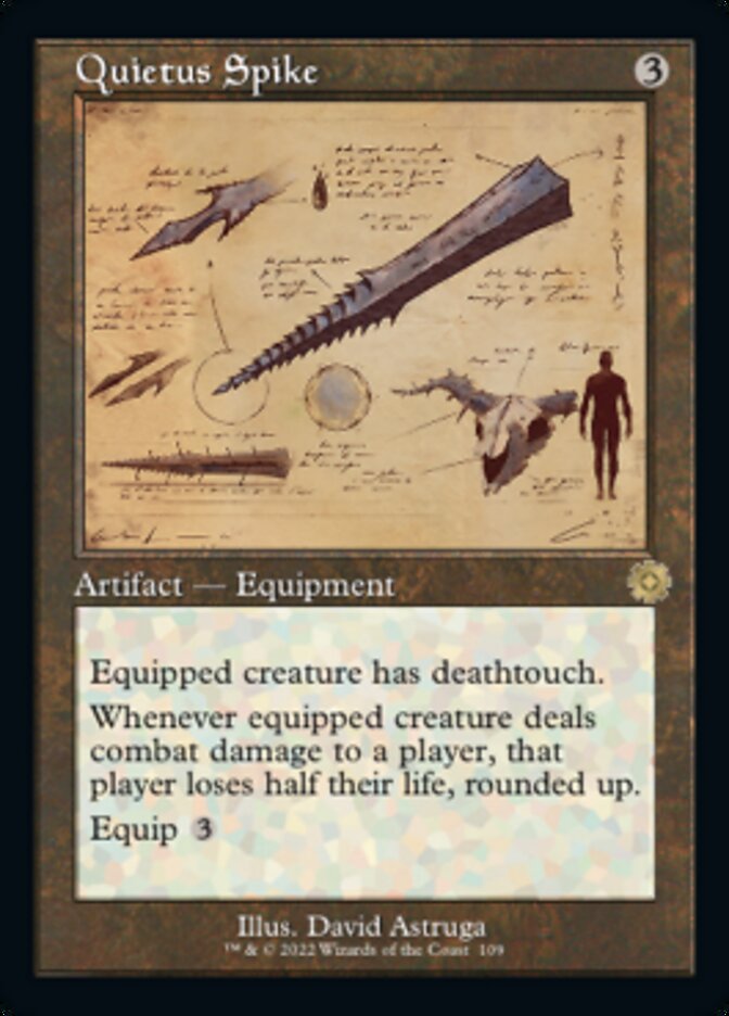 Quietus Spike (Retro Schematic) [The Brothers' War Retro Artifacts] | I Want That Stuff Brandon