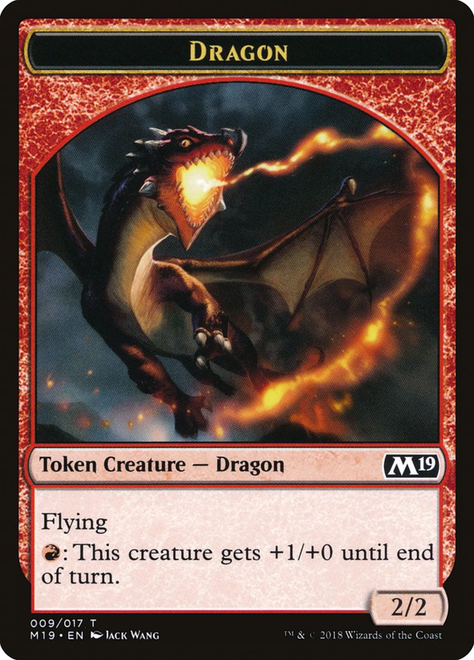 Dragon Token (009/017) [Core Set 2019 Tokens] | I Want That Stuff Brandon