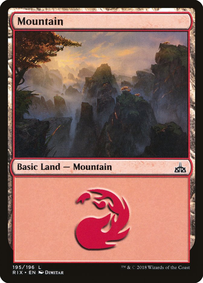 Mountain (195) [Rivals of Ixalan] | I Want That Stuff Brandon