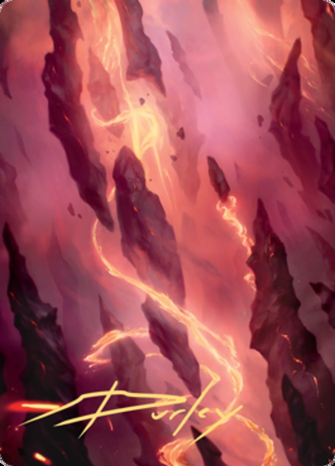 Mountain 1 Art Card (Gold-Stamped Signature) [Zendikar Rising Art Series] | I Want That Stuff Brandon