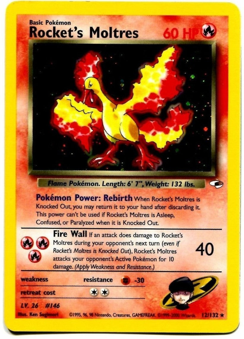 Rocket's Moltres (12/132) [Gym Heroes Unlimited] | I Want That Stuff Brandon