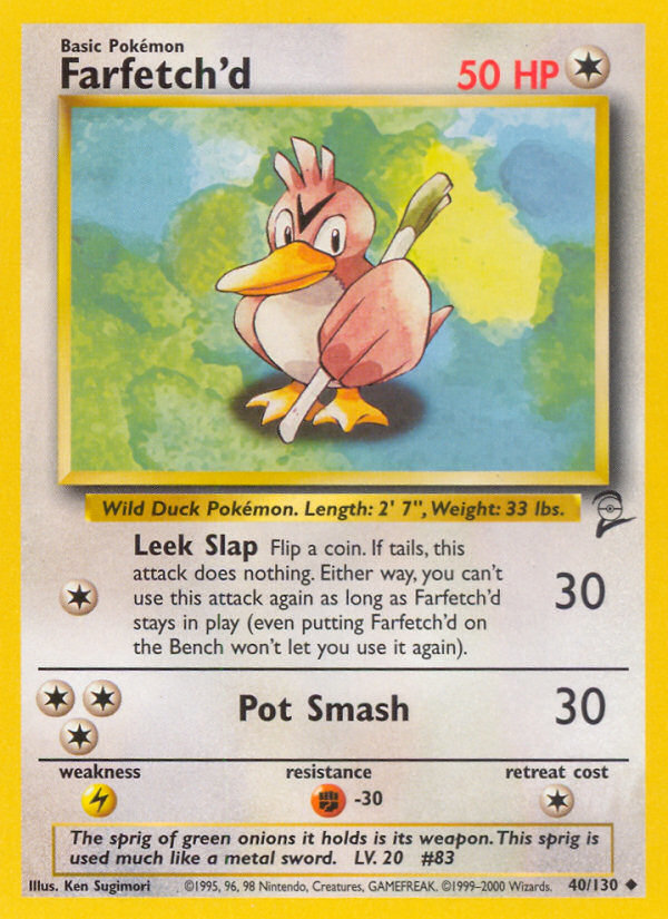 Farfetch'd (40/130) [Base Set 2] | I Want That Stuff Brandon