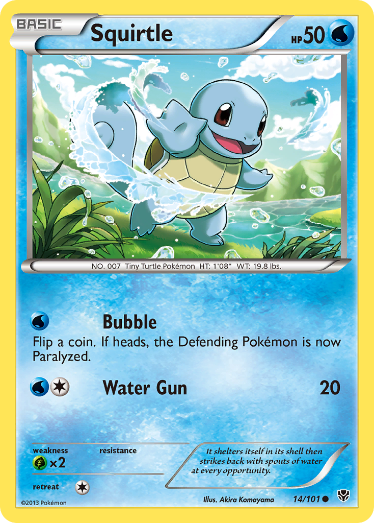 Squirtle (14/101) [Black & White: Plasma Blast] | I Want That Stuff Brandon