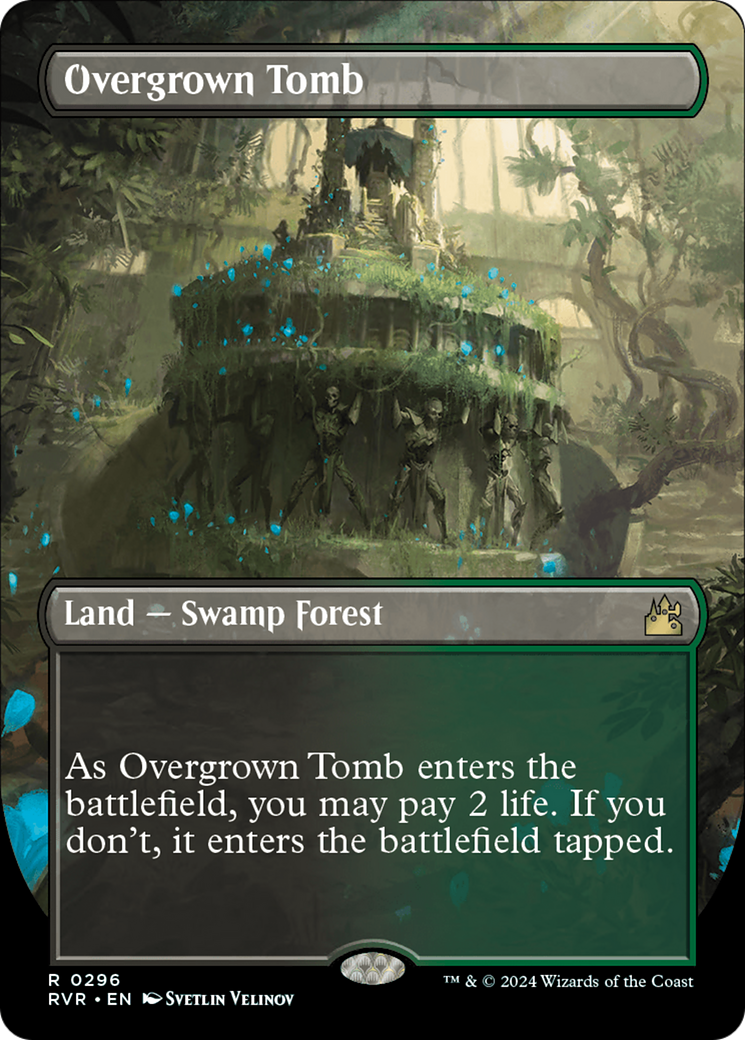 Overgrown Tomb (Borderless) [Ravnica Remastered] | I Want That Stuff Brandon