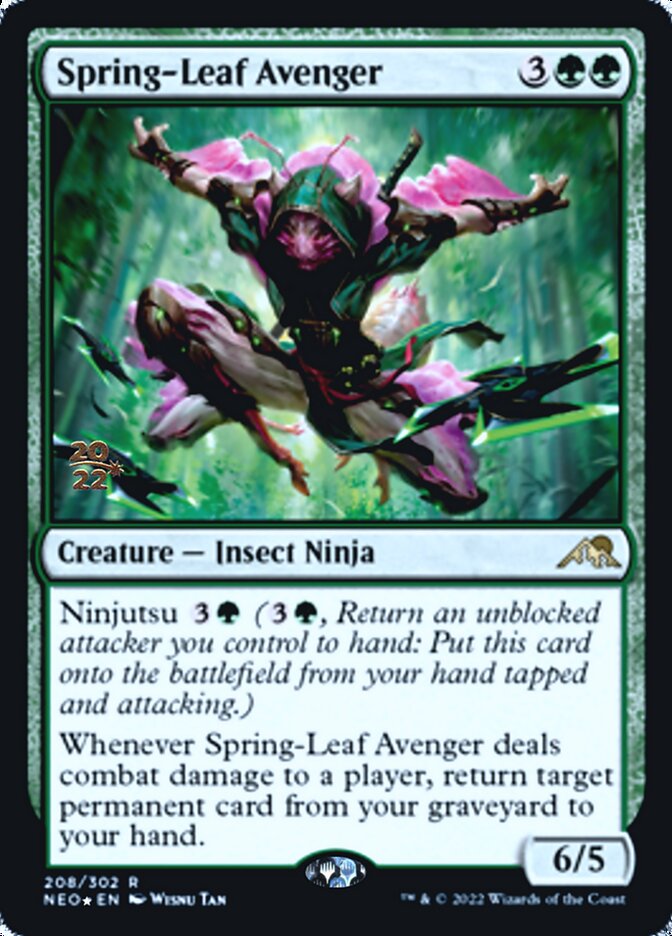 Spring-Leaf Avenger [Kamigawa: Neon Dynasty Prerelease Promos] | I Want That Stuff Brandon