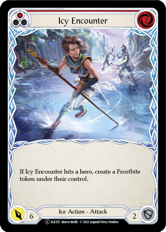 Icy Encounter (Red) [U-ELE157] Unlimited Rainbow Foil | I Want That Stuff Brandon