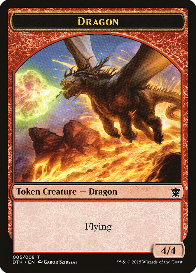 Dragon Token [Dragons of Tarkir Tokens] | I Want That Stuff Brandon