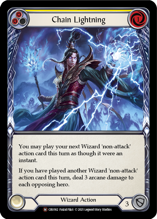 Chain Lightning (Rainbow Foil) [CRU162-RF] Unlimited Rainbow Foil | I Want That Stuff Brandon
