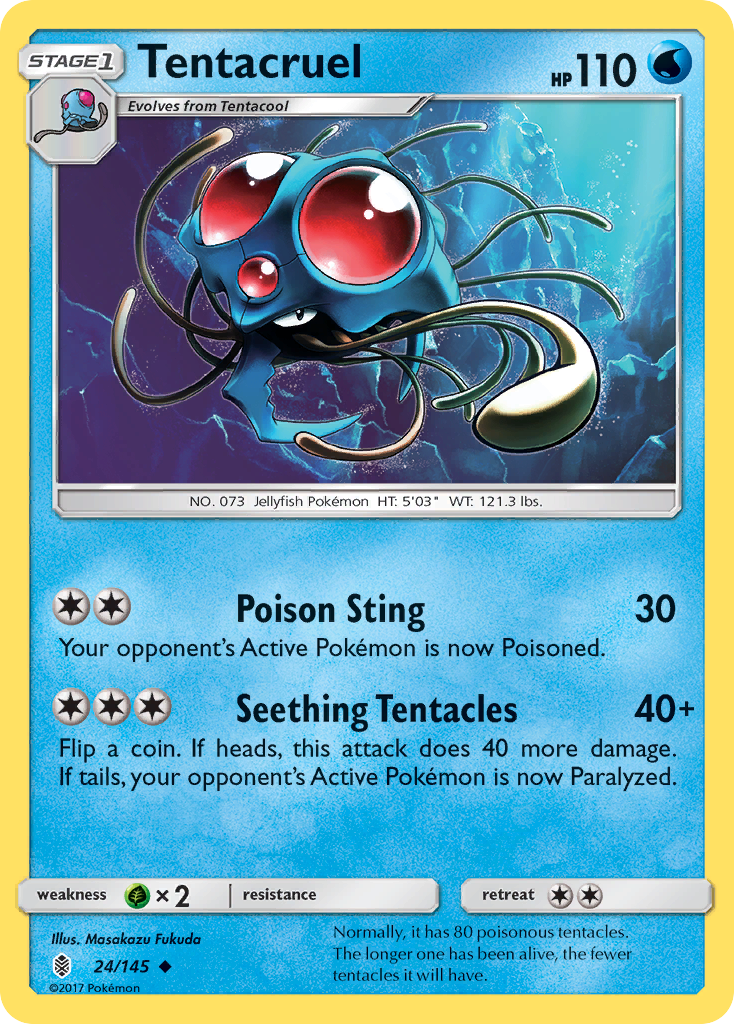 Tentacruel (24/145) [Sun & Moon: Guardians Rising] | I Want That Stuff Brandon