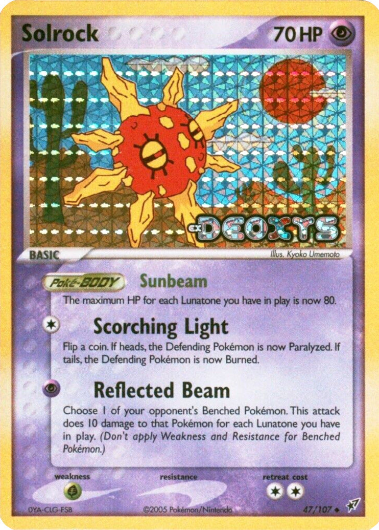 Solrock (47/107) (Stamped) [EX: Deoxys] | I Want That Stuff Brandon