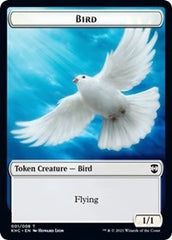 Bird // Spirit Double-Sided Token [Kaldheim Commander Tokens] | I Want That Stuff Brandon