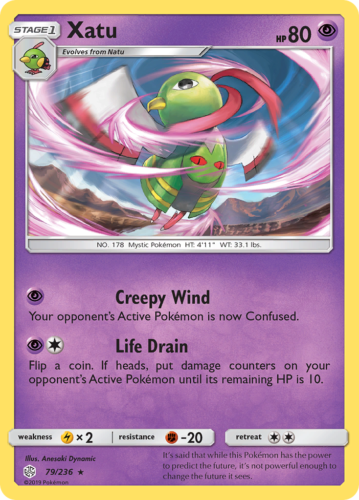 Xatu (79/236) [Sun & Moon: Cosmic Eclipse] | I Want That Stuff Brandon