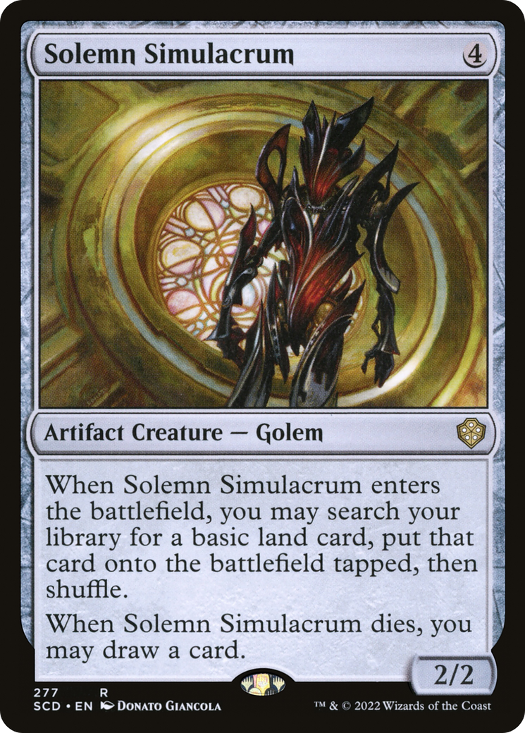 Solemn Simulacrum [Starter Commander Decks] | I Want That Stuff Brandon