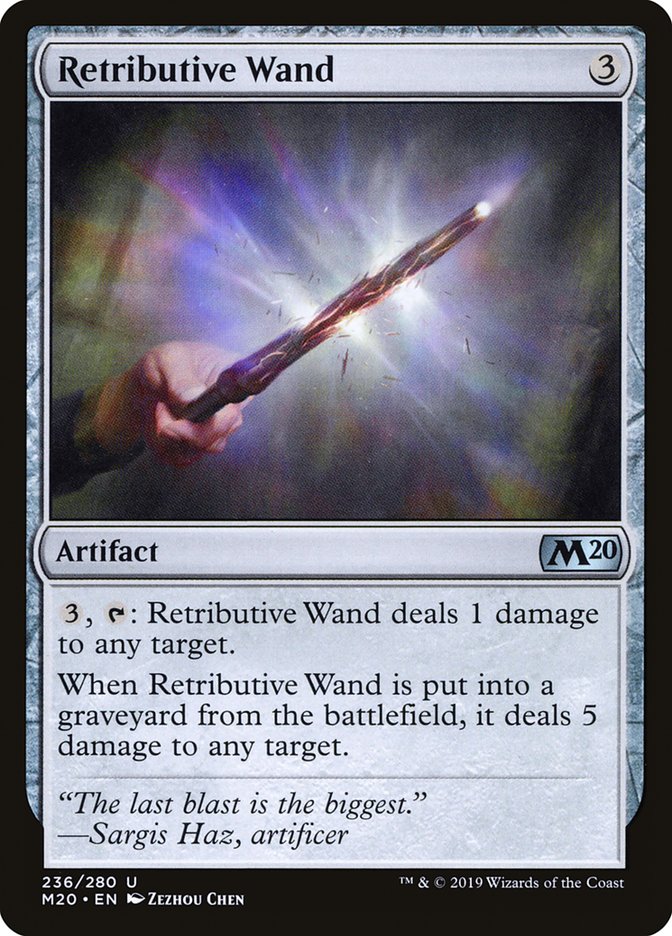 Retributive Wand [Core Set 2020] | I Want That Stuff Brandon