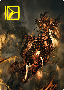Pyre Spawn Art Card (Gold-Stamped Signature) [Innistrad: Crimson Vow Art Series] | I Want That Stuff Brandon