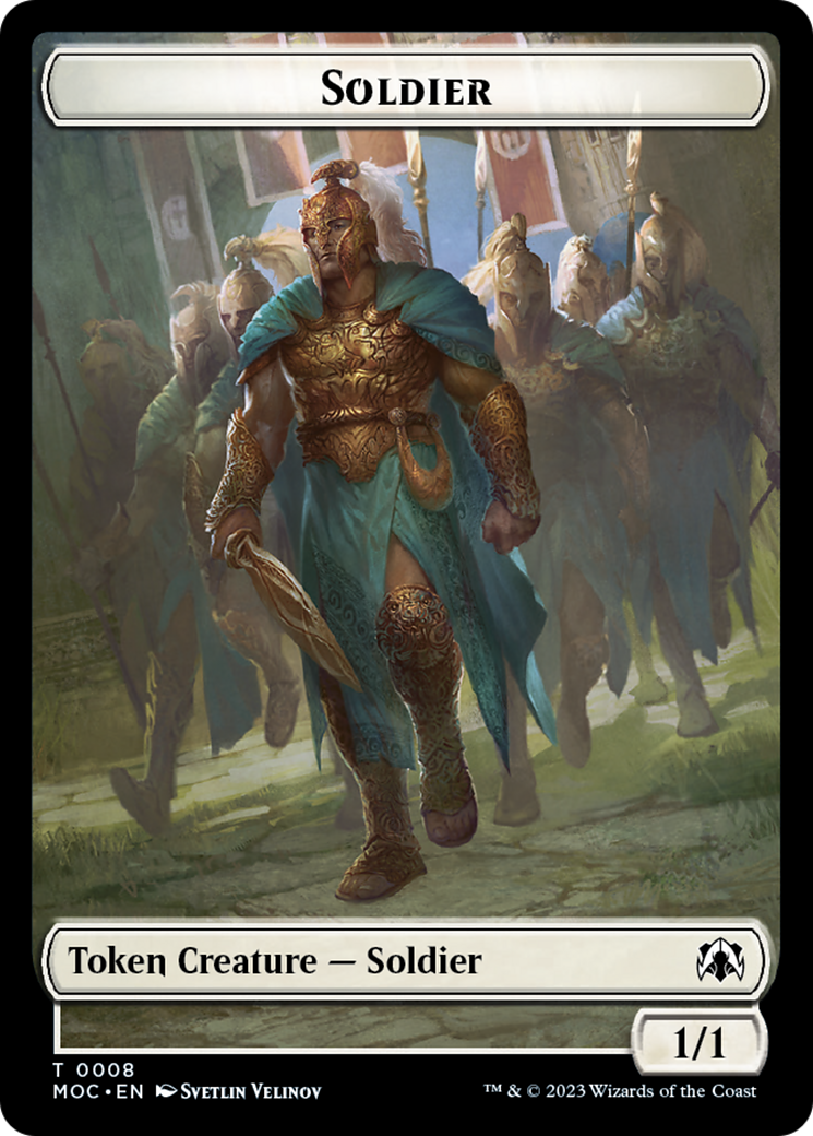 Soldier // Insect Double-Sided Token [March of the Machine Commander Tokens] | I Want That Stuff Brandon