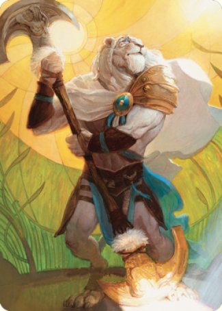 Ajani, Sleeper Agent Art Card [Dominaria United Art Series] | I Want That Stuff Brandon