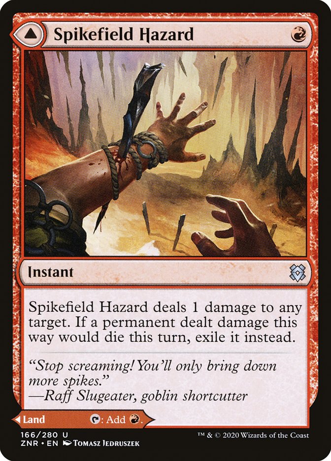 Spikefield Hazard // Spikefield Cave [Zendikar Rising] | I Want That Stuff Brandon
