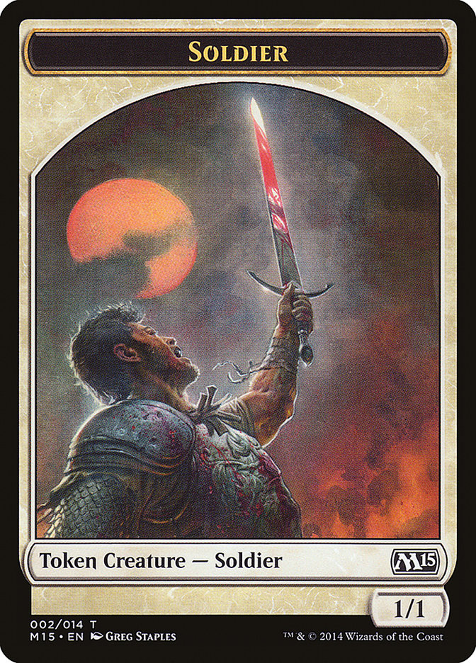 Soldier Token [Magic 2015 Tokens] | I Want That Stuff Brandon