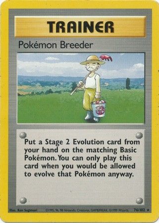 Pokemon Breeder (76/102) [Base Set Unlimited] | I Want That Stuff Brandon