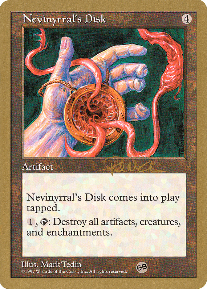 Nevinyrral's Disk (Paul McCabe) (SB) [World Championship Decks 1997] | I Want That Stuff Brandon