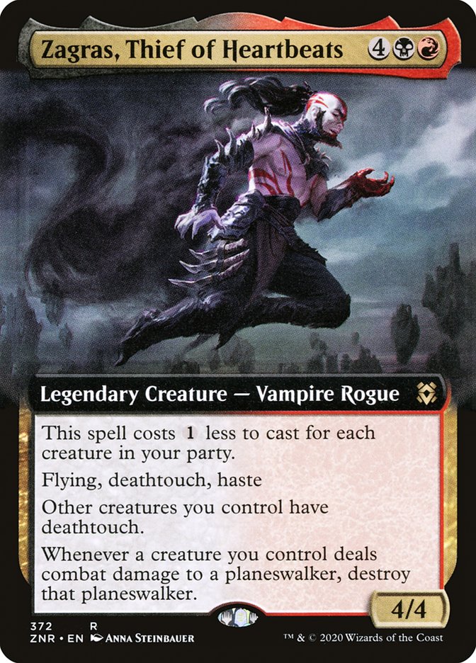 Zagras, Thief of Heartbeats (Extended Art) [Zendikar Rising] | I Want That Stuff Brandon