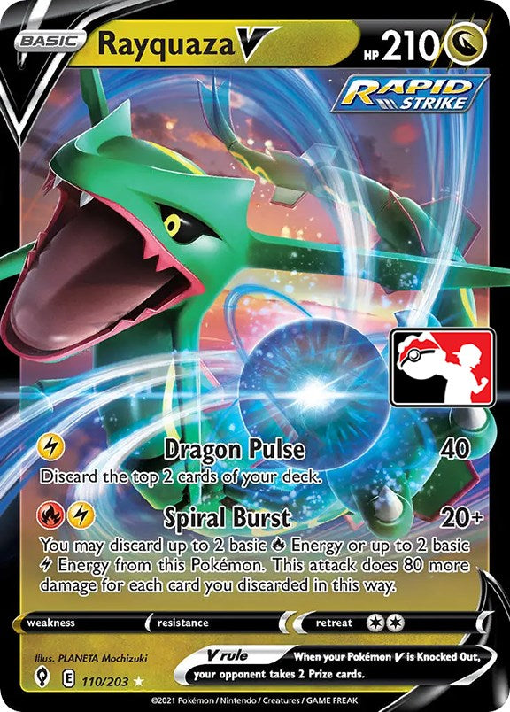 Rayquaza V (110/203) [Prize Pack Series One] | I Want That Stuff Brandon