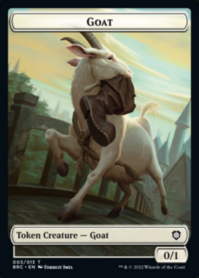 Construct (008) // Goat Double-Sided Token [The Brothers' War Commander Tokens] | I Want That Stuff Brandon