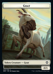 Construct (008) // Goat Double-Sided Token [The Brothers' War Commander Tokens] | I Want That Stuff Brandon