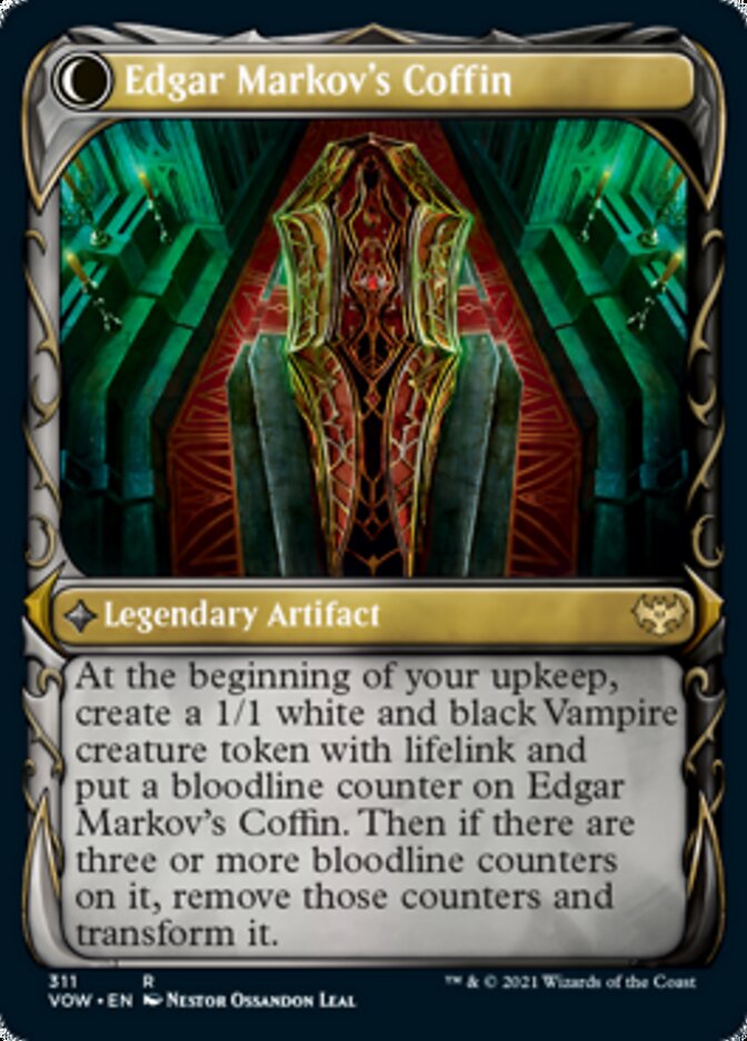 Edgar, Charmed Groom // Edgar Markov's Coffin (Showcase Fang Frame) [Innistrad: Crimson Vow] | I Want That Stuff Brandon