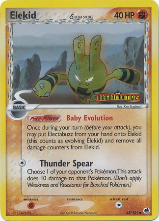 Elekid (48/101) (Delta Species) (Stamped) [EX: Dragon Frontiers] | I Want That Stuff Brandon