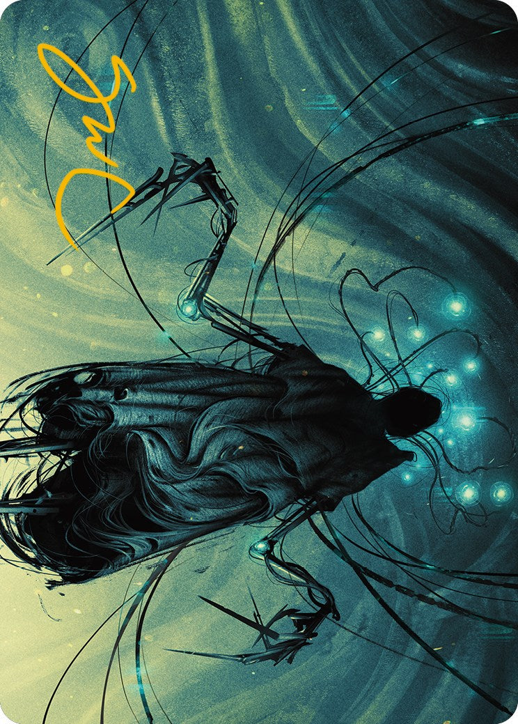 Ichor Synthesizer Art Card (Gold-Stamped Signature) [Phyrexia: All Will Be One Art Series] | I Want That Stuff Brandon