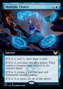 Multiple Choice (Extended Art) [Strixhaven: School of Mages] | I Want That Stuff Brandon