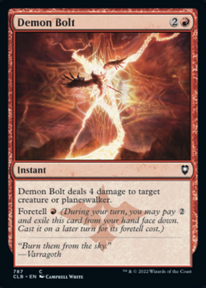 Demon Bolt [Commander Legends: Battle for Baldur's Gate] | I Want That Stuff Brandon