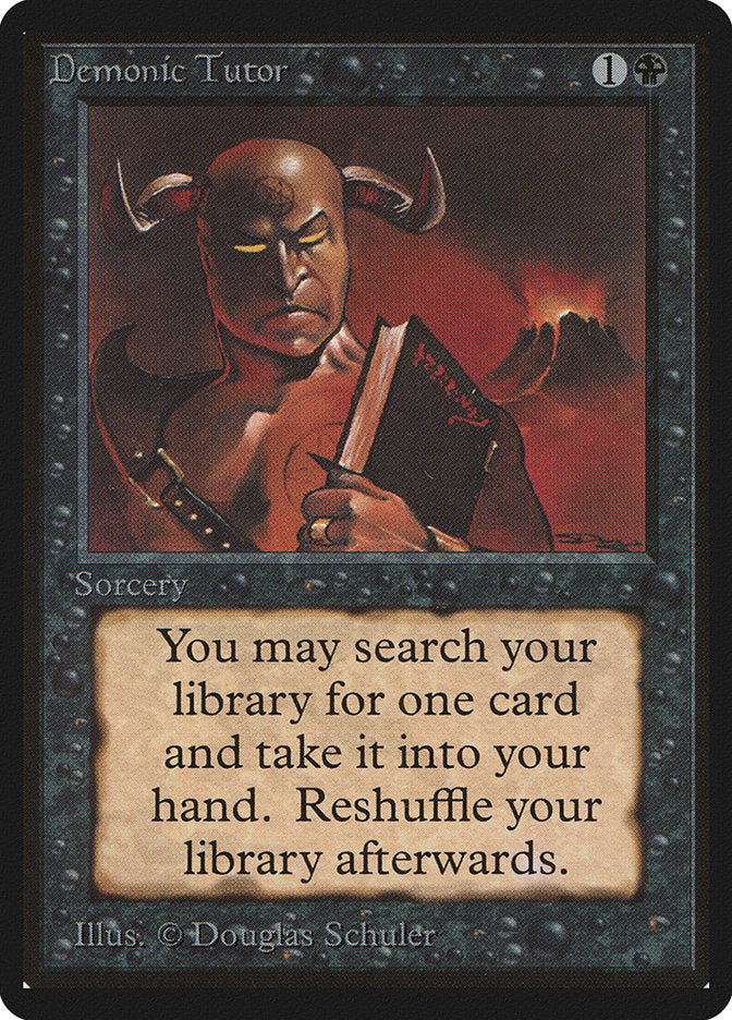 Demonic Tutor [Beta Edition] | I Want That Stuff Brandon