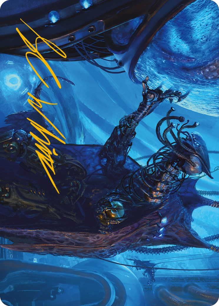 Atmosphere Surgeon Art Card (Gold-Stamped Signature) [Phyrexia: All Will Be One Art Series] | I Want That Stuff Brandon