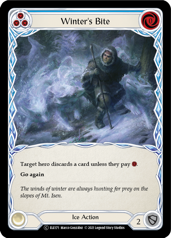 Winter's Bite (Blue) [U-ELE171] Unlimited Rainbow Foil | I Want That Stuff Brandon