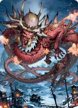 Atsushi, the Blazing Sky 2 Art Card [Kamigawa: Neon Dynasty Art Series] | I Want That Stuff Brandon