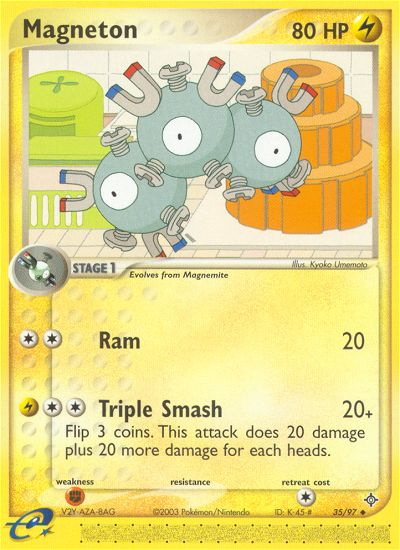 Magneton (35/97) [EX: Dragon] | I Want That Stuff Brandon