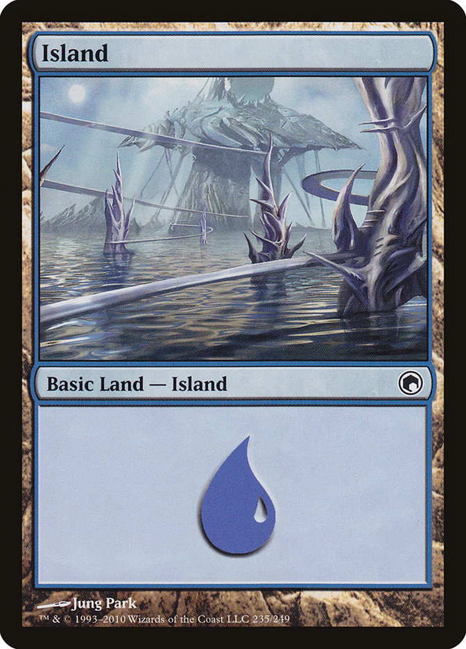 Island (235) [Scars of Mirrodin] | I Want That Stuff Brandon