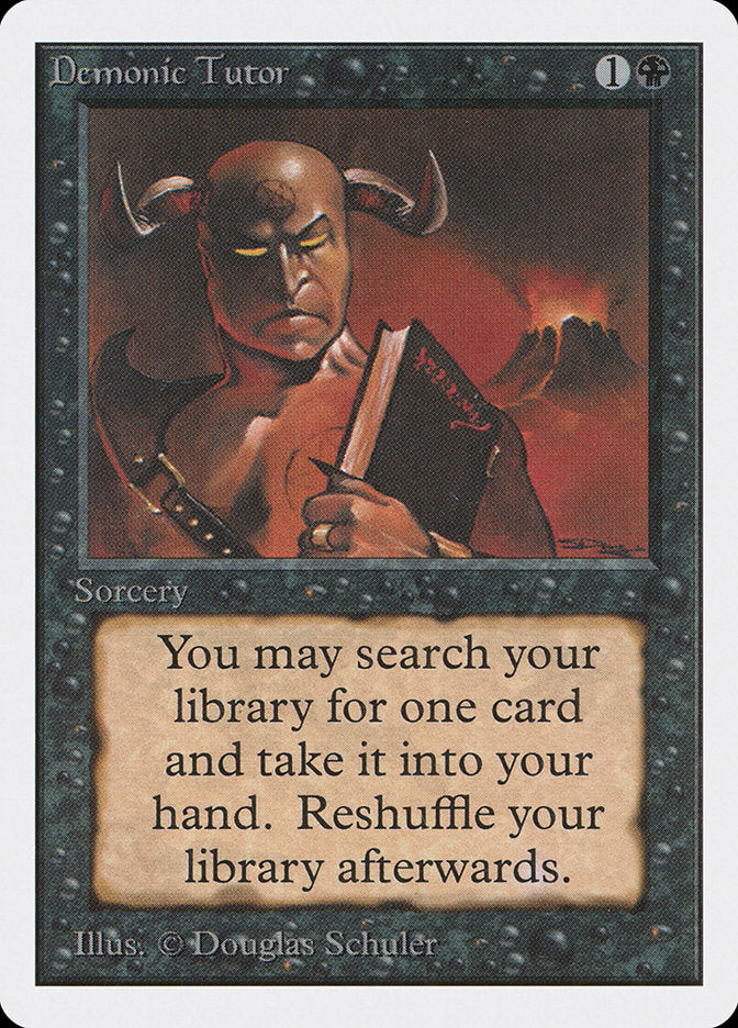 Demonic Tutor [Unlimited Edition] | I Want That Stuff Brandon