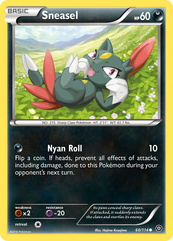 Sneasel (60/114) [XY: Steam Siege] | I Want That Stuff Brandon