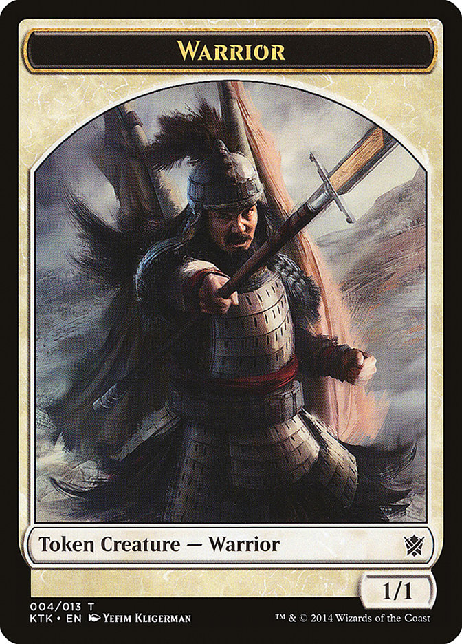 Warrior Token (004/013) [Khans of Tarkir Tokens] | I Want That Stuff Brandon